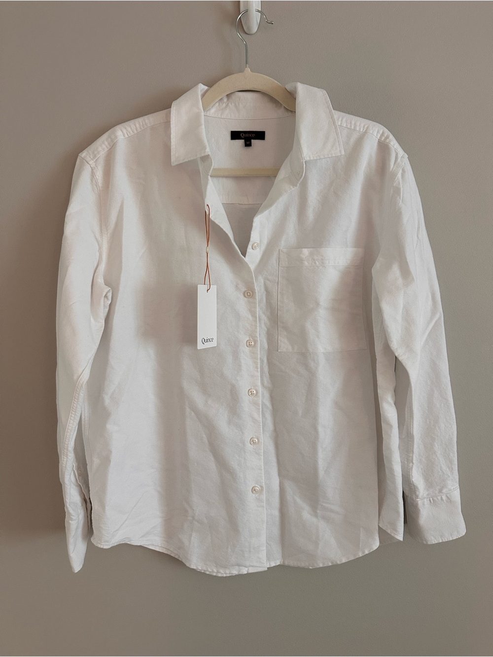 Quince White Button-Down Shirt